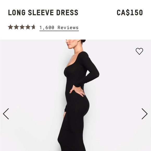 SKIMS long sleeve dress brand new - Picture 2 of 4